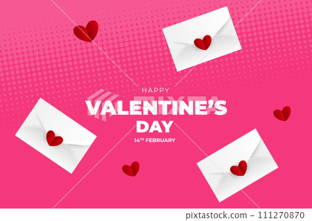Valentine's Day background, Happy Valentine's Day banner 111270870