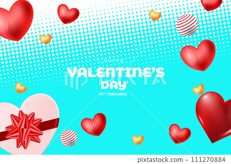 Valentine's Day background, Happy Valentine's Day banner Valentine's Day background, Happy Valentine's Day banner 111270884