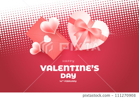 Valentine's Day background, Happy Valentine's Day banner Valentine's Day background, Happy Valentine's Day banner 111270908