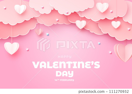 Valentine's Day background, Happy Valentine's Day banner Valentine's Day background, Happy Valentine's Day banner 111270932