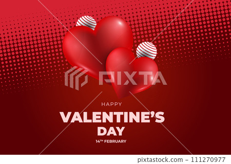 Valentine's Day background, Happy Valentine's Day banner 111270977