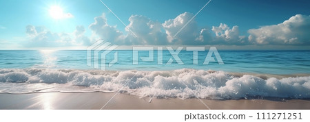 beach, background ocean sky white background 111271251