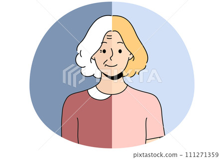 Woman aging process Woman aging process 111271359