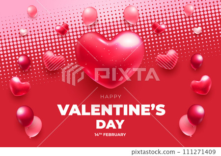 Happy Valentine's Day background, Happy Valentine's Day love banner Happy Valentine's Day background, Happy Valentine's Day love banner 111271409