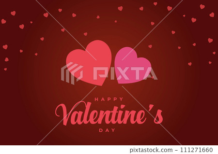 Happy Valentine's Day background, Happy Valentine's Day love banner 111271660