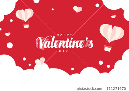 Happy Valentine's Day background, Happy Valentine's Day love banner 111271670
