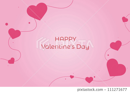 Happy Valentine's Day background, Happy Valentine's Day love banner 111271677
