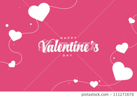 Happy Valentine's Day background, Happy Valentine's Day love banner 111271678