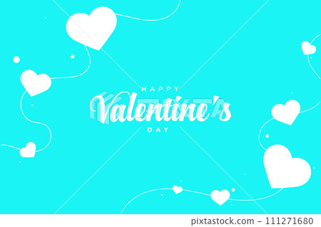 Happy Valentine's Day background, Happy Valentine's Day love banner 111271680