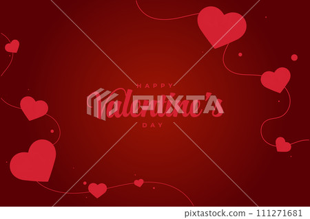 Happy Valentine's Day background, Happy Valentine's Day love banner 111271681