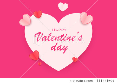 Happy Valentine's Day background, Happy Valentine's Day love banner 111271695