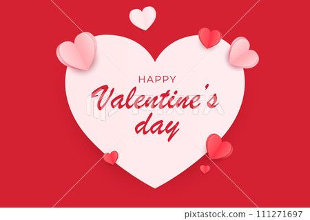 Happy Valentine's Day background, Happy Valentine's Day love banner 111271697