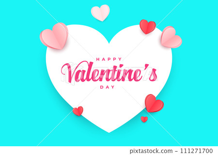 Happy Valentine's Day background, Happy Valentine's Day love banner 111271700
