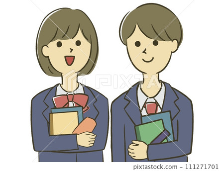 上課的男女學生 111271701