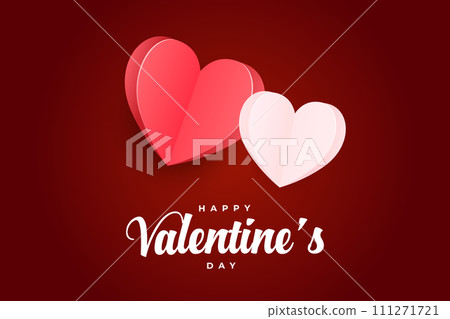 Happy Valentine's Day background, Happy Valentine's Day love banner 111271721