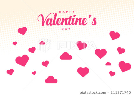 Happy Valentine's Day background, Happy Valentine's Day love banner 111271740