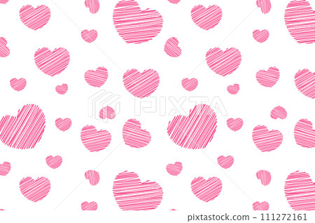 Happy Valentine's Day hearts seamless background, Valentine's Day hearts 111272161