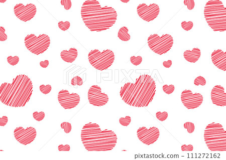 Happy Valentine's Day hearts seamless background, Valentine's Day hearts 111272162