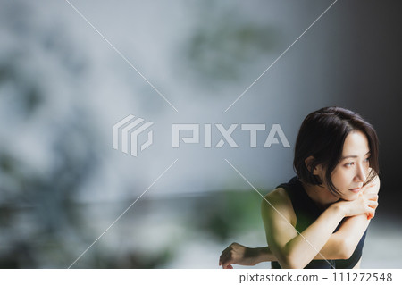 A woman wearing sportswear A woman wearing sportswear 111272548