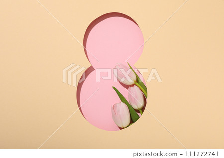 Paper cut number eight with fresh tjuspans Paper cut number eight with fresh tjuspans 111272741