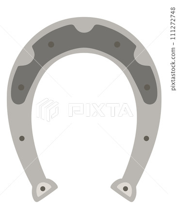 Horseshoes icon. Decorative design element, shoes for horses. Vector illustration on white background 111272748
