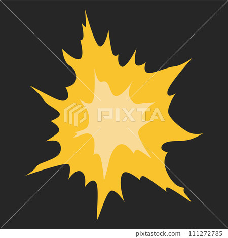 Explosion animation effect for game. Burst explosion in cartoon style. Bomb or bang. Vector isolated illustration Explosion animation effect for game. Burst explosion in cartoon style. Bomb or bang. Vector isolated illustration 111272785
