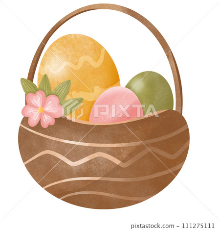 Easter egg and flower 111275111