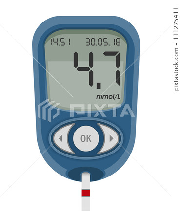 medical glucometer for diabetics stock vector illustration medical glucometer for diabetics stock vector illustration 111275411