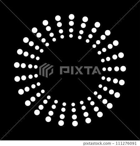 Abstract dotted shape. Abstract dotted shape. 111276091