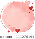 valentine day card with heart	 111276194