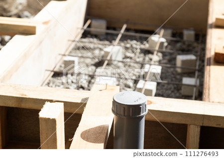 concrete foundation formwork 111276493