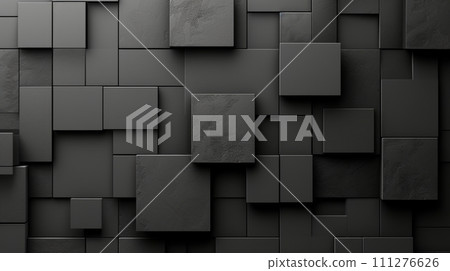 abstract black geometric pattern background 111276626
