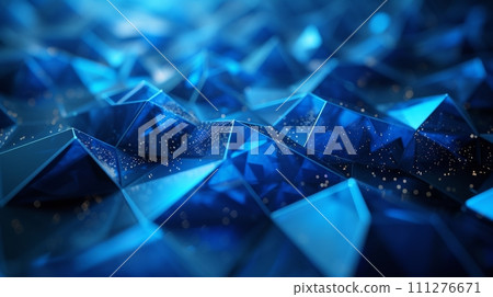 Glowing geometric shapes in electric blue, a fusion of art and technology Glowing geometric shapes in electric blue, a fusion of art and technology 111276671