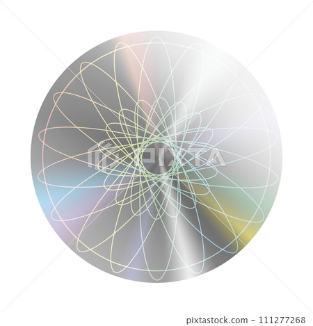 Hologram label icon. Product certification symbol. Realistic shape for award design, sticker label design. Original official guarantee design. Vector illustration Hologram label icon. Product certification symbol. Realistic shape for award design, sticker label design. Original official guarantee design. Vector illustration 111277268