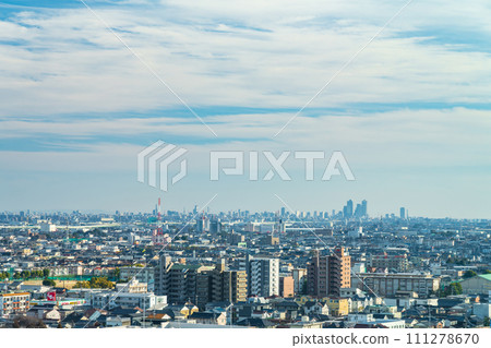 Ichinomiya City Hall, view from the observation lobby (Ichinomiya City, Aichi Prefecture) 111278670