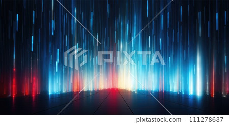 AI-generated content. abstract light technology background glows in dark of comeliness AI-generated content. abstract light technology background glows in dark of comeliness 111278687