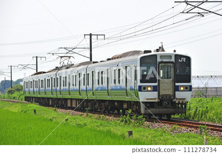 Mito Line Tamato-Shimodate JR East 415 series 1500 series K530 formation (Katsuta) 111278734