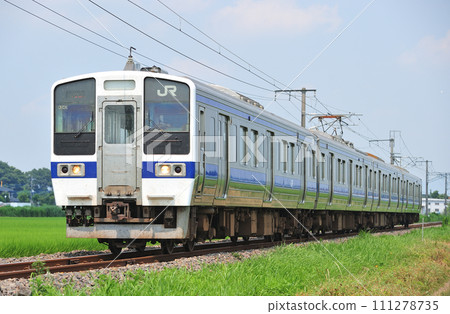 Mito Line Shimodate-Tamato JR East 415 series 1500 series K540 formation (Katsuta) 111278735