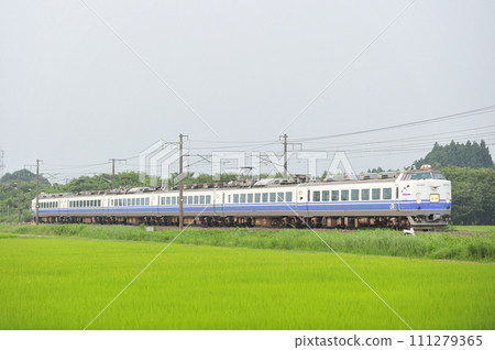 Joban Line Iwama-Hatori JR East 485 series K60 formation (Katsuta) 111279365