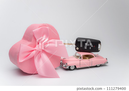 Valentine's Day gift or present abstract concept. 111279400