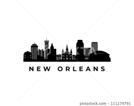 Vector New Orleans skyline.  111279791