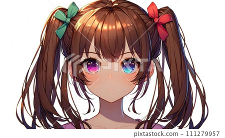 雙馬尾異眼傲嬌女孩 雙馬尾異眼傲嬌女孩 111279957