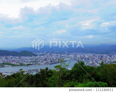 從五台山看到的街景(高知縣高知市) 從五台山看到的街景(高知縣高知市) 111280011