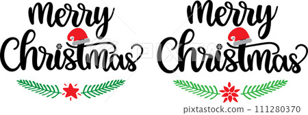 Merry Christmas, Santa, Christmas Holiday, Vector Illustration File 111280370