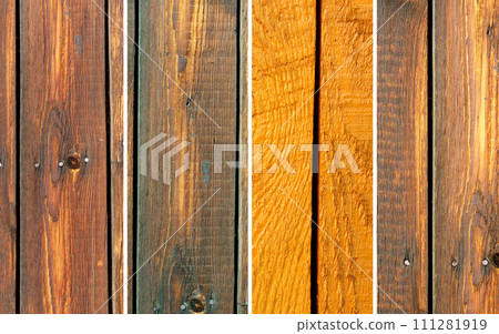 Wood for countertops and tables. Design materials, stylish details for presentation and shop, collage Wood for countertops and tables. Design materials, stylish details for presentation and shop, collage 111281919