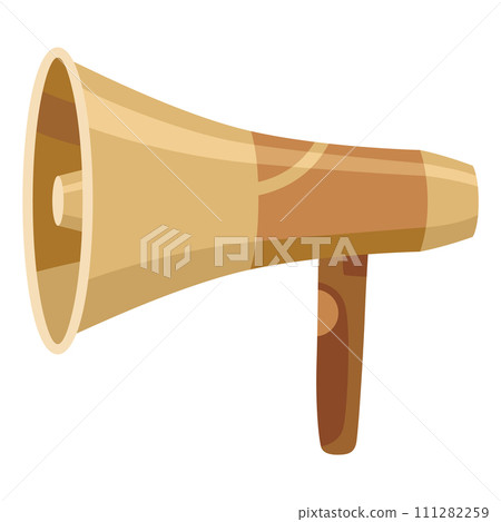 Megaphone icon. Amplify your message with this bold and attention-grabbing graphic. Perfect for marketing and communication themes. Loud 111282259