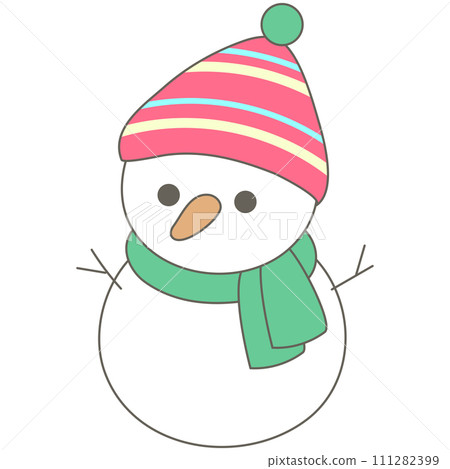 sweet winter cute funny snowman sweet winter cute funny snowman 111282399