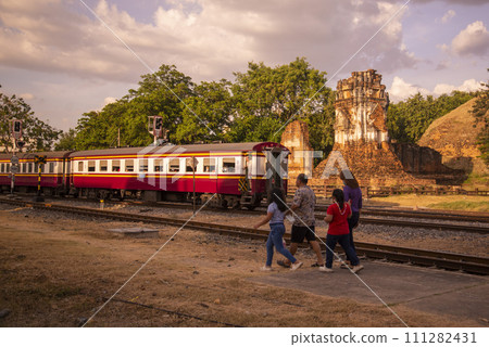 THAILAND LOPBURI WAT NAKORN KOSA RAILWAY 111282431