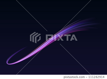 Abstract purple light lines realistic vector illustration Abstract purple light lines realistic vector illustration 111282914