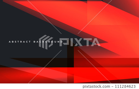 Red and black modern abstract background with geometric shapes. Red and black modern abstract background with geometric shapes. 111284623